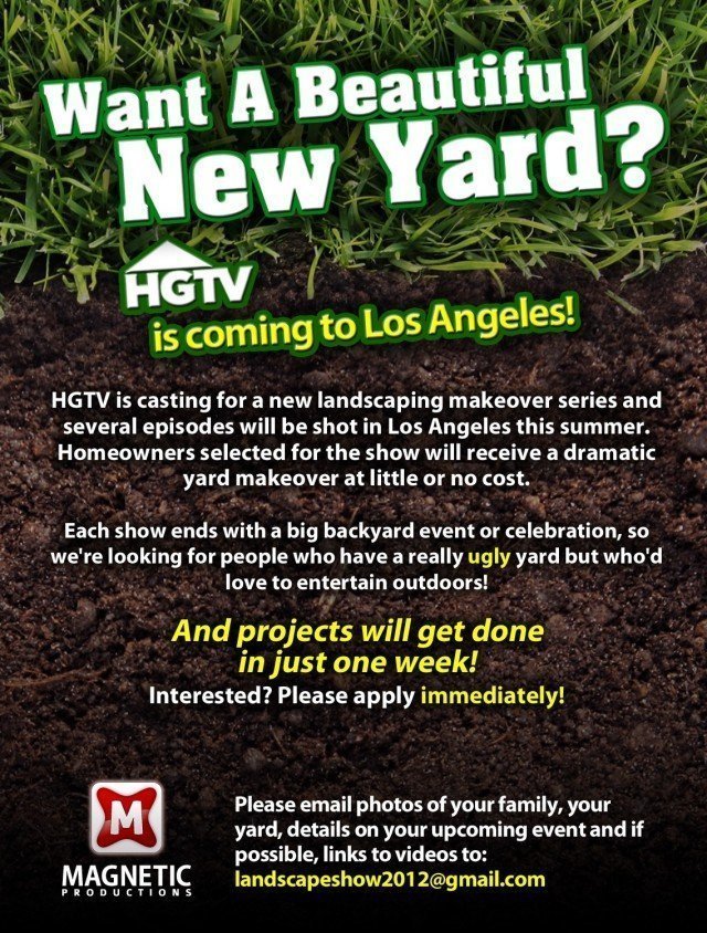 HGTV Casting - Landscaping Makeovers! | Granada Hills ...